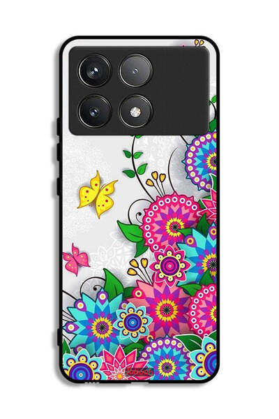 Tolwak غطاء حماية لهاتف شاومي ريدمي كيه 70 برو - زهور ماندالا