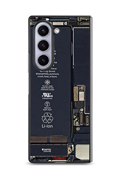 Tolwak غطاء حماية لهاتف Samsung Galaxy Z Fold6 بنمط دائرة الهاتف