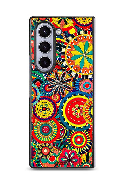 Tolwak غطاء حماية لهاتف سامسونج جالاكسي زد فولد 6 بنمط ماندالا ملون