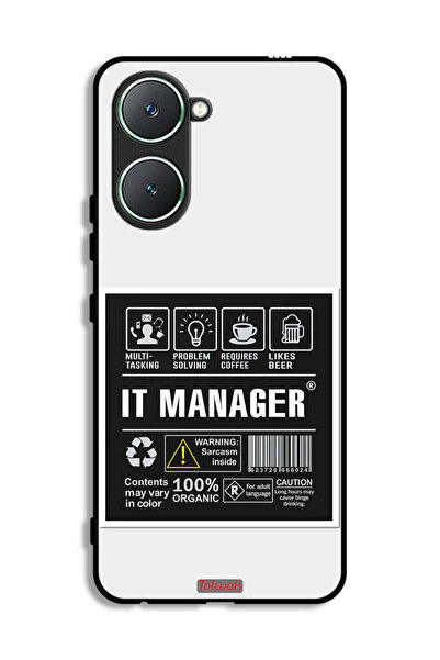 Tolwak غطاء حماية لجهاز Vivo Y03 4G - ملصق مدير تكنولوجيا المعلومات