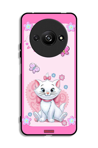 Tolwak Xiaomi Redmi A3 4G Protective Case Cover Cute Lady Cat