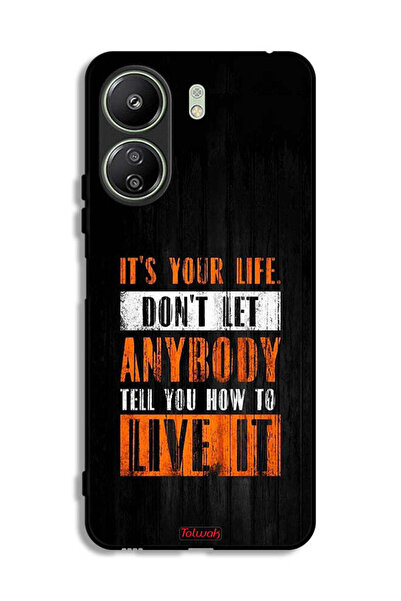 Tolwak غطاء حماية لهاتف Xiaomi Redmi 13C Its Your Life