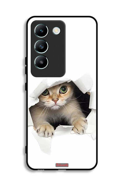 Tolwak غطاء حماية لهاتف Vivo V30 Lite 4G بتصميم قطة