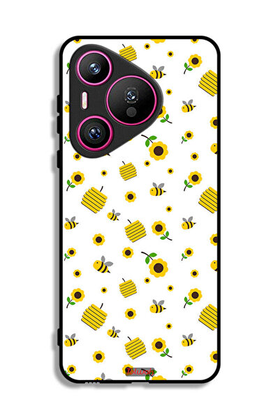 Tolwak غطاء حماية لهاتف هواوي بيورا 70 بنقشة عباد الشمس والنحل