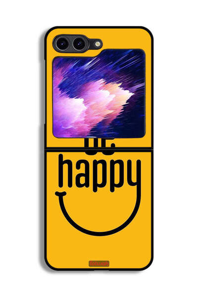 Tolwak غطاء حماية لهاتف Samsung Galaxy Z Flip6 - كن سعيدًا