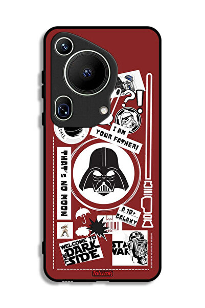 Tolwak غطاء حماية فائق لهاتف هواوي بيورا 70 ملصق "مرحبًا بكم في الجانب المظلم"