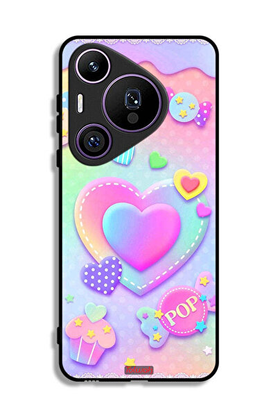 Tolwak غطاء حماية لهاتف هواوي بيورا 70 برو برسومات قلوب البوب