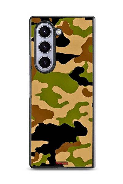 Tolwak غطاء حماية لهاتف سامسونج جالاكسي زد فولد 6 بنمط رقمي تجريدي مموه