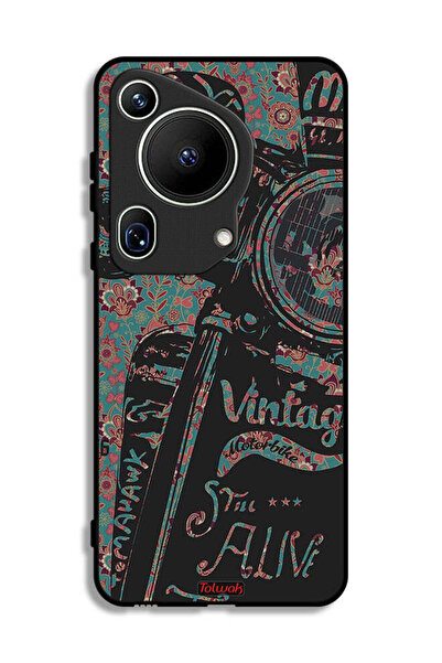 Tolwak غطاء حماية فائق من هواوي بيورا 70 بتصميم دراجة نارية كلاسيكية