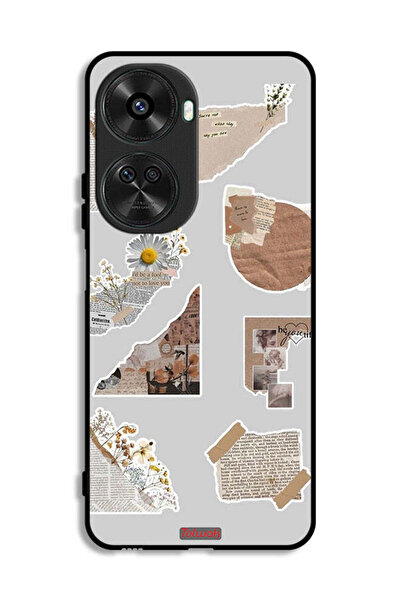 Tolwak غطاء حماية لهاتف هواوي نوفا 11 SE مصنوع من قطع من الملصقات الورقية