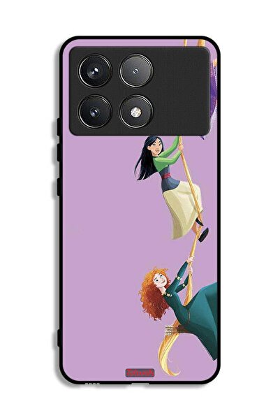 Tolwak Xiaomi Poco F6 Pro Protective Case Cover Girls Climbing Art