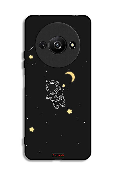 Tolwak Xiaomi Redmi A3 4G Protective Case Cover Astronaut Art Clip