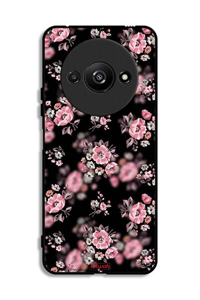 Tolwak Xiaomi Redmi A3 4G Protective Case Cover Portrait Flowers Pattern