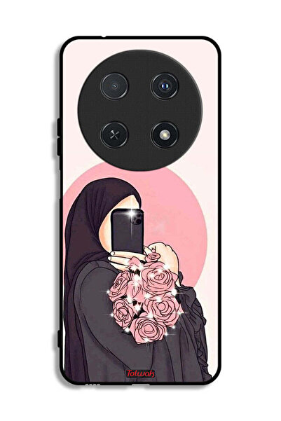 Tolwak غطاء حماية لهاتف هواوي نوفا 12i، فن التقاط صور سيلفي مع حمل الزهور