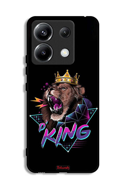 Tolwak غطاء حماية لهاتف شاومي ريدمي نوت 13 برو 5G برسومات الأسد الملك