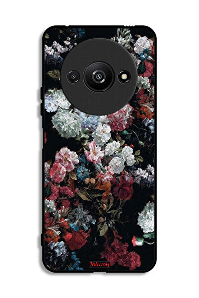 Tolwak غطاء حماية لهاتف Xiaomi Redmi A3 4G بنقشة ورود عتيقة
