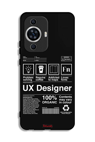 Tolwak Huawei nova 12s Protective Case Cover Ux Designer Sticker