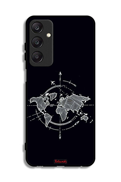 Tolwak غطاء حماية لهاتف سامسونج جالاكسي A25 5G برسومات البوصلة