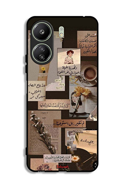 Tolwak غطاء حماية لهاتف شاومي ريدمي 13 سي بعبارات عربية عتيقة