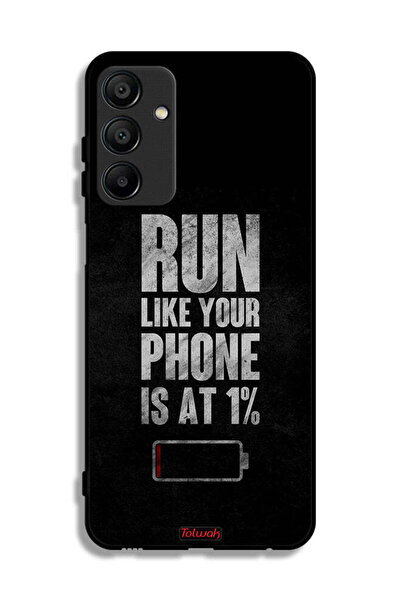 Tolwak غطاء حماية لهاتف Samsung Galaxy A15، اركض كما لو أن هاتفك يعمل بنسبة 1%