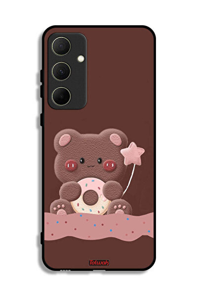 Tolwak غطاء حماية لهاتف سامسونج جالاكسي A35 5G بطبعة دب دونات