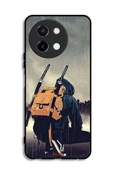 Tolwak غطاء حماية Vivo Y38 5G بتصميم سيف ساموراي الرقمي