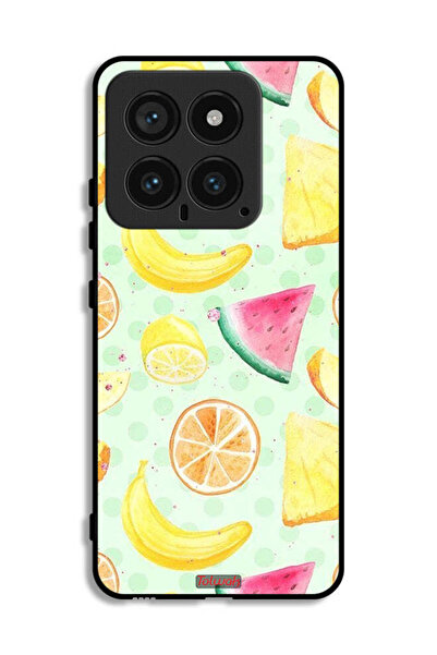 Tolwak غطاء حماية لهاتف شاومي 14 بتصميم فن الألوان المائية والفواكه