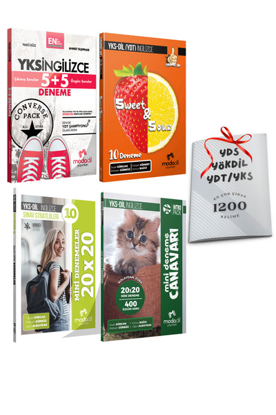Modadil Yayınları YKS YDT YKSDil Modadil 60 Deneme Seti Toplam 4 Kitap Kapsam...