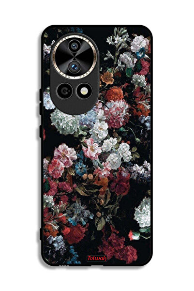 Tolwak غطاء حماية لهاتف هواوي نوفا 12 برو 5G بنقشة ورود عتيقة