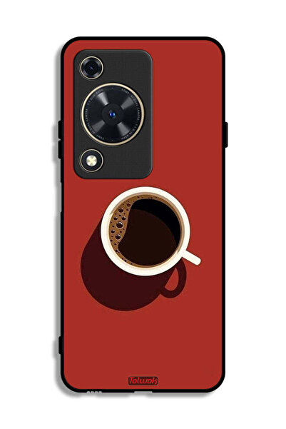 Tolwak Huawei Enjoy 70 Protective Case Cover Coffee Cup Art