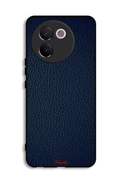 Tolwak غطاء حماية جلدي بنمط هندسي لهاتف Vivo V30e 5G