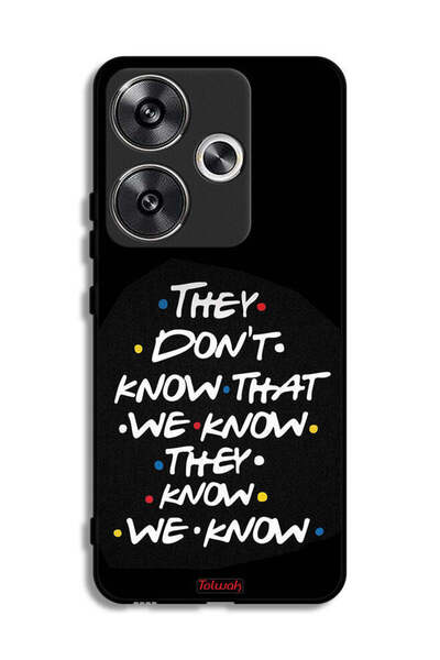 Tolwak Xiaomi Poco F6 5G Protective Case Cover They Dont Know What We Know Th...