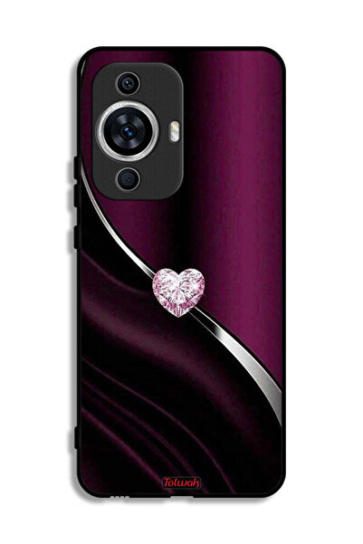 Tolwak غطاء حماية لهاتف هواوي نوفا 11 بتصميم قلب ماسي
