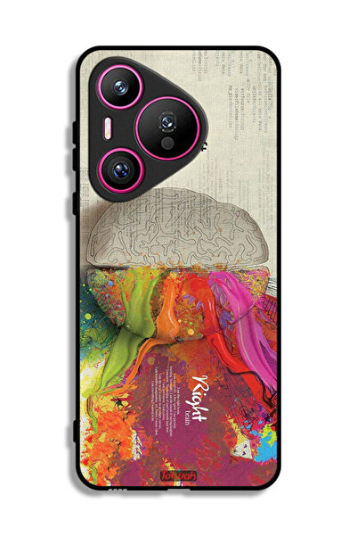 Tolwak غطاء حماية هواوي بيورا 70 بتصميم تجريدي لعلم الدماغ