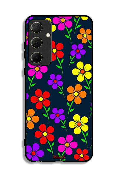 Tolwak Samsung Galaxy A35 5G Protective Case Cover Colorful Flowers