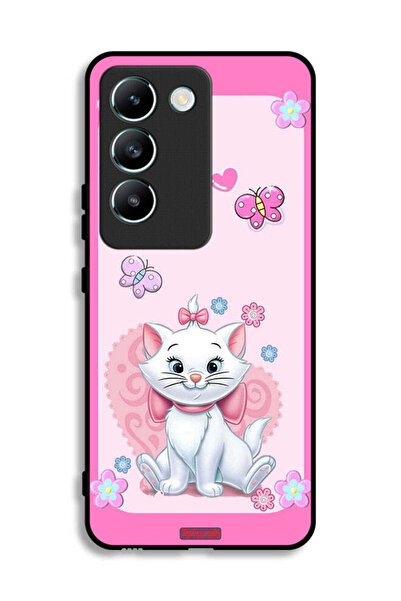 Tolwak غطاء حماية لهاتف Vivo V30 Lite 4G بتصميم قطة لطيفة