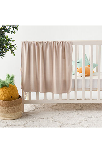 giggles Solid Bow Applique Receiving Blanket - 70x70 cm
