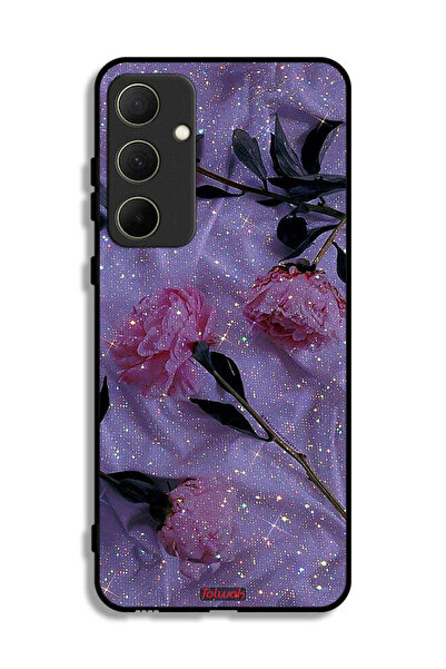 Tolwak غطاء حماية لهاتف سامسونج جالاكسي A35 5G بنقشة ورود لامعة