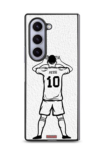 Tolwak غطاء حماية لهاتف سامسونج جالاكسي زد فولد 6 - رسم ميسي