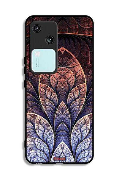 Tolwak غطاء حماية Vivo V30 5G بتصميم زهور كسورية تجريدية