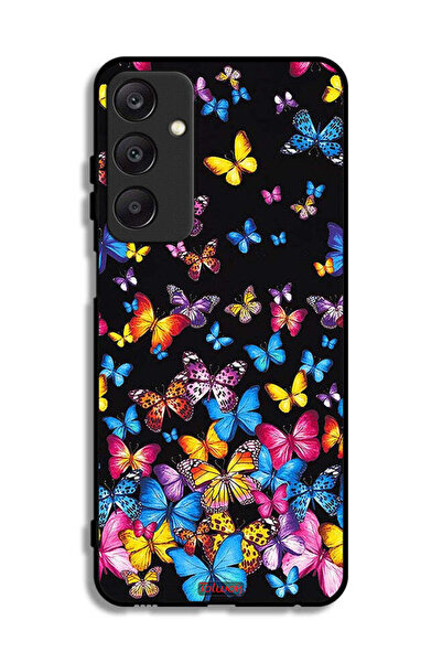 Tolwak Samsung Galaxy A25 5G Protective Case Cover Colorful Butterflies