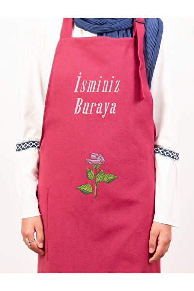 Artex Kişiye ve İsme Özel İsim Nakışlı Mutfak Kafe Chef Barista Garson Çiçekç...
