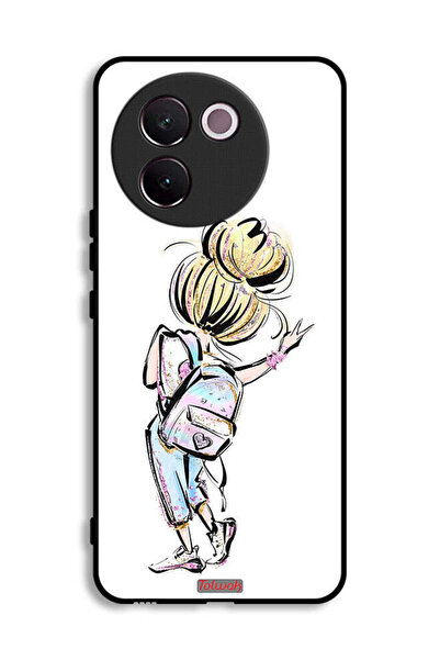 Tolwak غطاء حماية Vivo V30e 5G بتصميم فتاة العودة إلى المدرسة