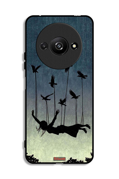 Tolwak Xiaomi Redmi A3 4G Protective Case Cover Birds Holding Fallen Girl