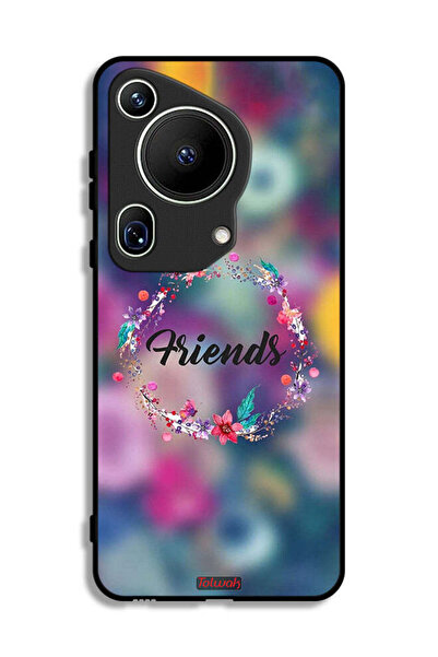 Tolwak غطاء حماية فائق من هواوي بيورا 70 بتصميم خاتم أصدقاء الزهور