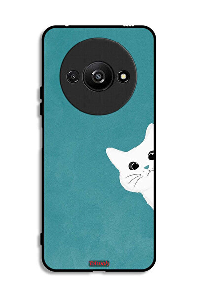 Tolwak Xiaomi Redmi A3 4G Protective Case Cover Cat Appearing