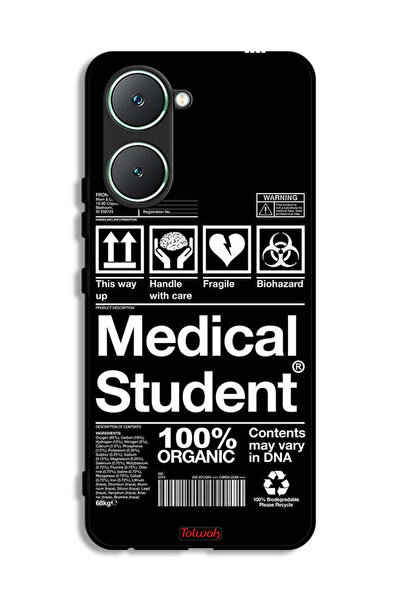 Tolwak غطاء حماية لهاتف Vivo Y03 4G، ملصق طالب الطب