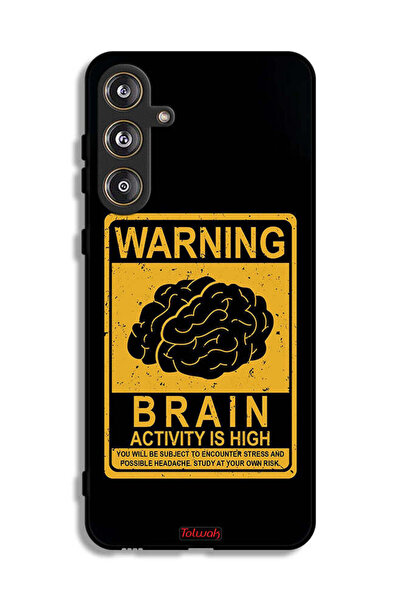 Tolwak غطاء حماية لهاتف Samsung Galaxy F55 5G تحذير: نشاط الدماغ مرتفع