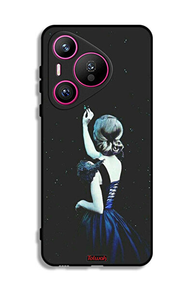 Tolwak غطاء حماية لهاتف هواوي بيورا 70 بتصميم نجمة مؤثرة