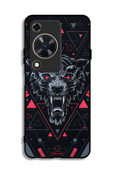 Tolwak غطاء حماية لهاتف هواوي إنجوي 70 بتصميم الذئب المتمايل